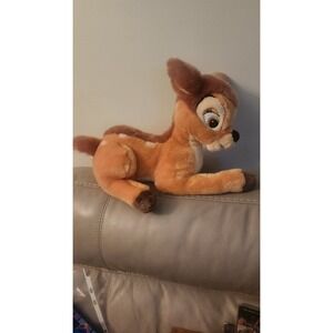 BAMBI‎ 14" Disney Store EXCLUSIVE Patch Plush DEER Large Soft Stuffed Fawn toy